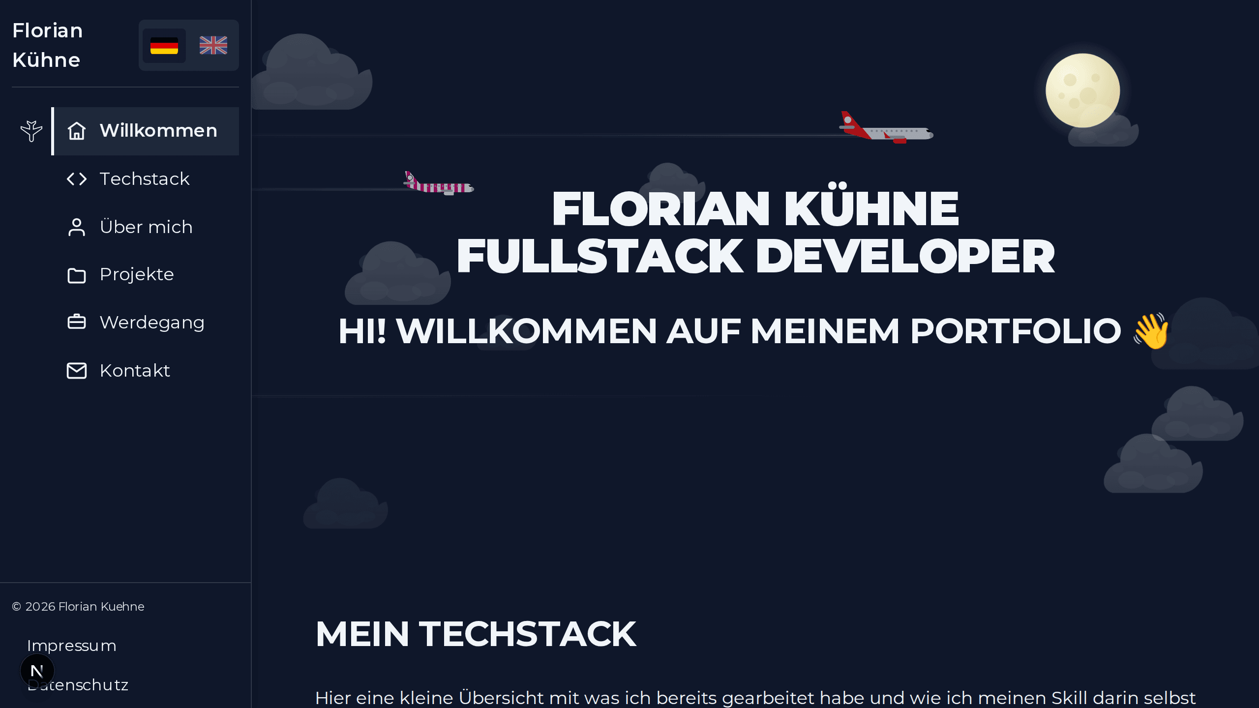 Vorschaubild: Portfolio Website