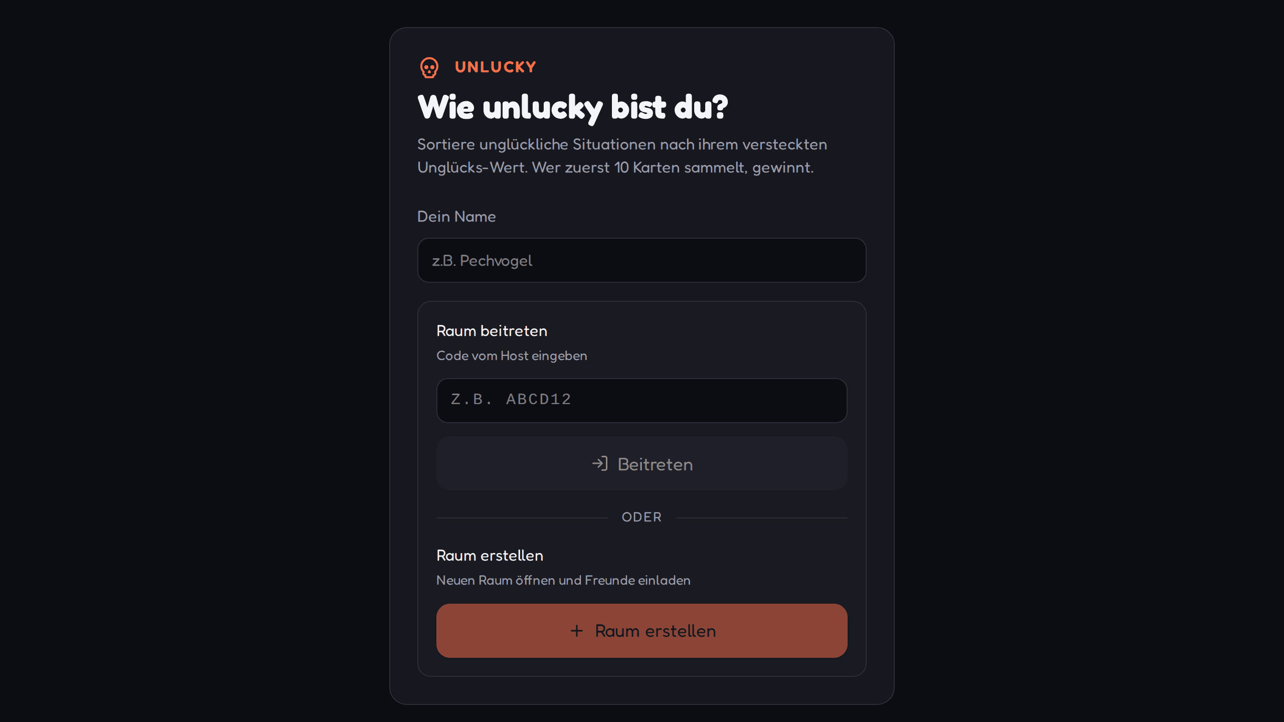 Vorschaubild: Unlucky Deck